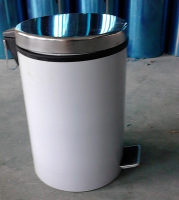 【特价批发订制内外桶不锈钢实底 双层垃圾桶 脚踏 3L5L8L12L20L】价格,厂家,图片,垃圾桶,永康市成普工贸-